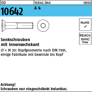 ISO 10642 A4 - Senkschrauben