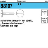 Bordwandschr. A2 K 12 ohne Mutter - Bordwandschrauben