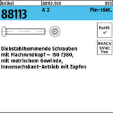 SicherheitsSchr(I7380)A2 Innensechskant mit Zapfen - Sicherheitsschrauben(I7380)