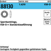 Sperrkantringe 1.4310 VSKD - Sperrkantringe VSK-D