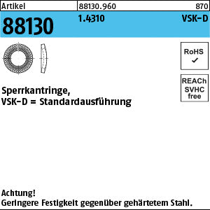 Sperrkantringe 1.4310 VSKD - Sperrkantringe VSK-D