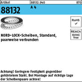 NORD-LOCK-Scheiben geklebt A4 NL 4 SS (4, 4 x ) - NORD-LOCK-Scheiben