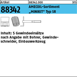 AMECOIL MINIKIT Gewindeeinsätze Typ SR, mit Zubehör (Sortiment)