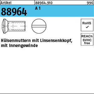 Hülsenmuttern 1.4305 Linsenkopf - Linsenkopf-Hülsenmuttern