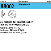 Kappen für Kreuzschlitz Z, hellbraun - Zierkappen m.KS-Profil