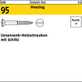DIN 95 Messing - Holzschrauben