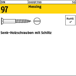 DIN 97 Messing - Holzschrauben