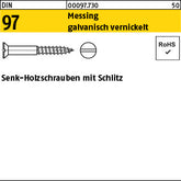 DIN 97 Messing vernickelt - Holzschrauben