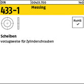 DIN 433 -1 Messing - Scheiben