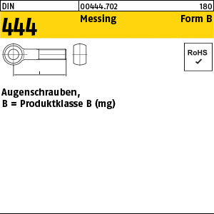 DIN 444 Messing BM - Augenschrauben