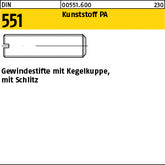 DIN 551 Polyamid PA6.6 naturfarben - Gewindestifte