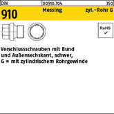 DIN 910 Messing G 1/8 A Messing - Verschlussschrauben
