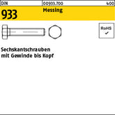 DIN 933 Messing - Sechskantschrauben