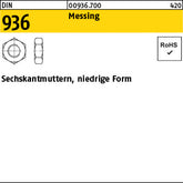 DIN 936 Messing - Sechskantmuttern