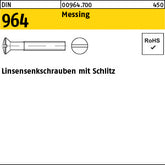 DIN 964 Messing - Linsen-Senkschrauben