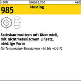 DIN 985 Messing - Sechskantmuttern