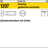 ISO 1207 Messing vernickelt - Zylinderschrauben