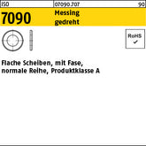 ISO 7090 Messing blank gedreht 1 ( x 0, 3) - Scheiben