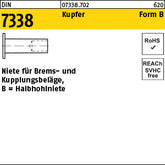 DIN 7338 Kupfer B Cu - Niete