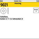 DIN 9021 Messing - Scheiben