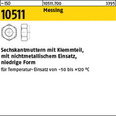 ISO 10511 Messing - Sechskantmuttern