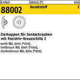 Kappen für Kreuzschlitz Z, dunkelbraun - Zierkappen m.KS-Profil