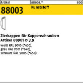Kappen für Kappenschr. schwarz - Zierkappen