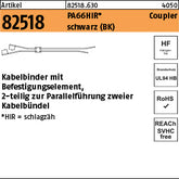 Kabelbinder zur Parallelführ. PA66HIRHS schwarz - Kabelbinder