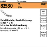 Kabelbündelschlauch Helawrap PP grau - Kabelbündelschlauch