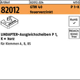 LINDAPTER Stahl P1 feuerverzinkt, kurz