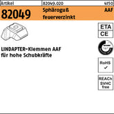 LINDAPTER AAF Sphäro-Guß, feuerverzinkt, 2-teilig