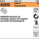 LINDAPTER GT LR feuerverzinkt, 2 Teile