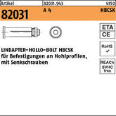 LINDAPTER-Hollo-Bolt A4 HBSTCSK 08-Größe