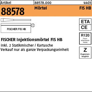 FISCHER FIS HB 150 C 1 Kart. mit 2 Statikmischer