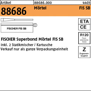 FISCHER-Superbond-Mörtel FIS SB 390 S (inkl. 2 Mischer)