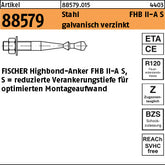 FISCHER-Highbond-Anker Stahl Zn FHB II-A S / 10