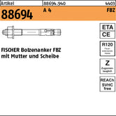 FISCHER-Bolzenanker A4 FBZ 10/30