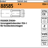 FISCHER-Zykon-Innengewindeanker A4 FZA-I 14 x 60 I