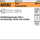 FISCHER-Bolzen feuerverzinkt FBN II 8/