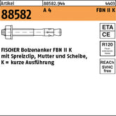 FISCHER-Bolzen A4 FBN II 8/ 5 K A