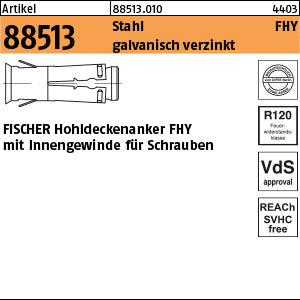 FISCHER-Hohldecken-Anker FHY Stahl verzinkt