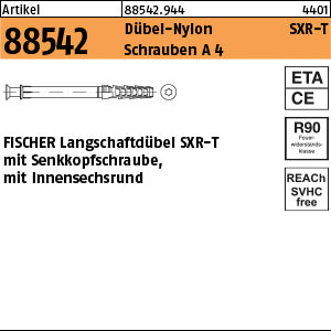 FISCHER-Rahmendübel SXR T A4 (Senkkopf-ISR)