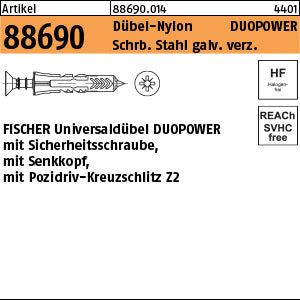 FISCHER-Dübel DUOPOWER S LD