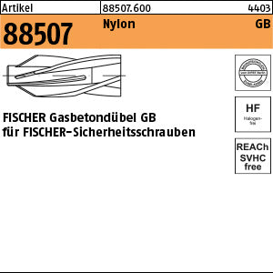 FISCHER-Gasbeton-Dübel Kunststoff GB