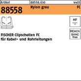 FISCHER-Clipschellen grau FC 6 -