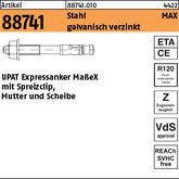 UPAT MAX-Expressanker Stahl Zn 8 / 10 / 75 mit ETA-Zulassung
