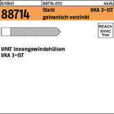 UPAT Ankerstangen UKA 3 Stahl IST galvanisch verzinkt, Innengew.hülse