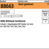 SPAX BITcheck 1 Rapidaptor- Bithalter + 6 T-Star plus BITs (Sortiment)