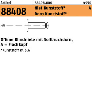 Blindniete Kunststoff FLAKO - Offene Blindniete