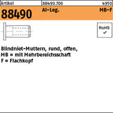 Mehrbereichsblindnietmu. Alu. FLAKO / 0, 5 - 6, 0 - Mehrbereichsblindnietm